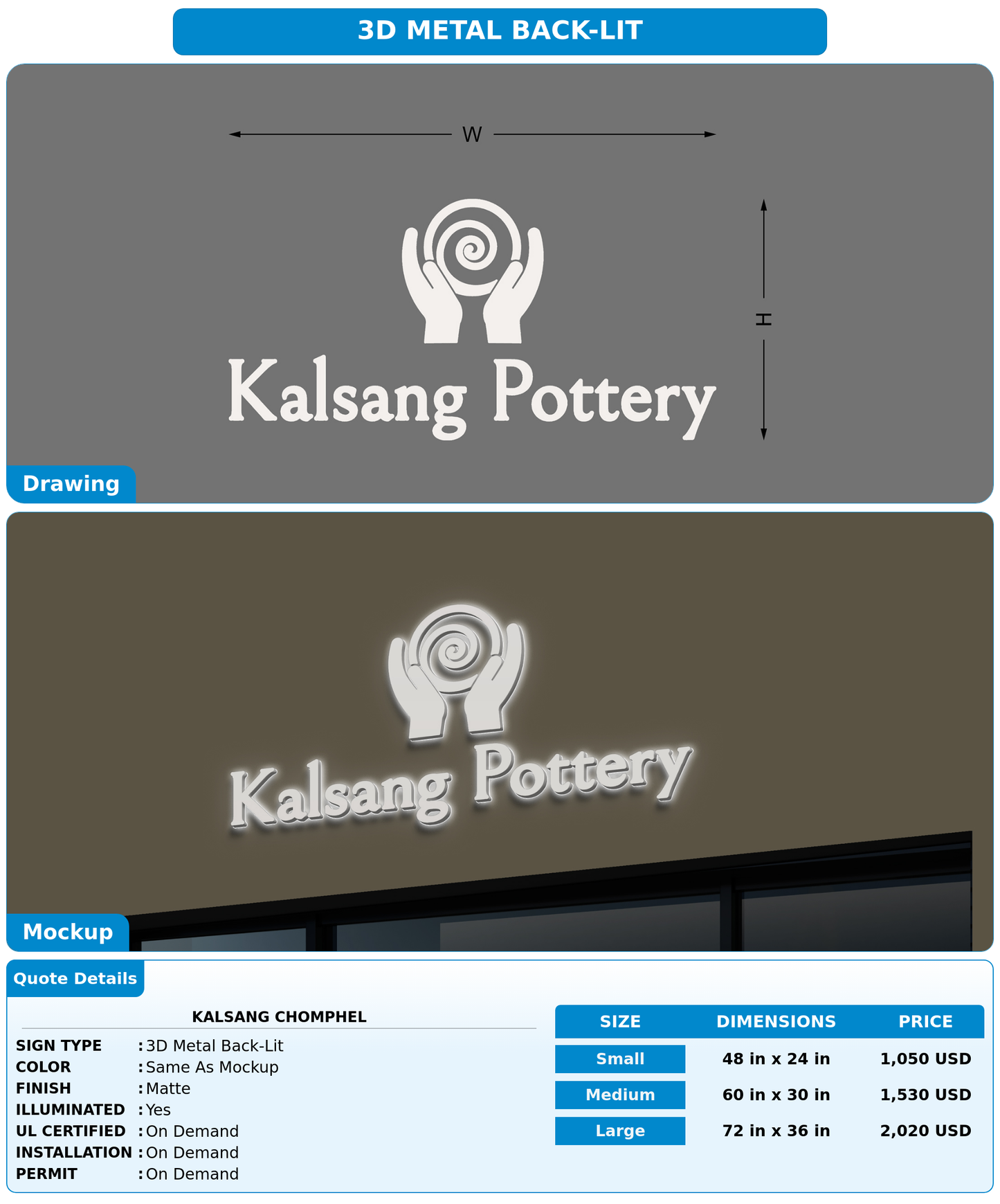 CUSTOM MOCKUP SIGN FOR Kalsang Chomphel