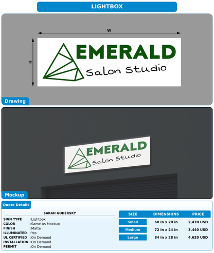 CUSTOM MOCKUP SIGN FOR Sarah godersky