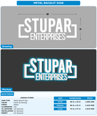 CUSTOM MOCKUP SIGN FOR Jordan Stupar