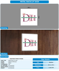 CUSTOM MOCKUP SIGN FOR Andionne Pierre Etienne