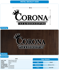 CUSTOM MOCKUP SIGN FOR NERY