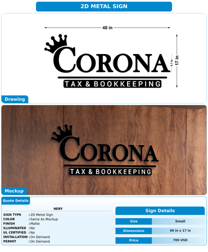 CUSTOM MOCKUP SIGN FOR NERY
