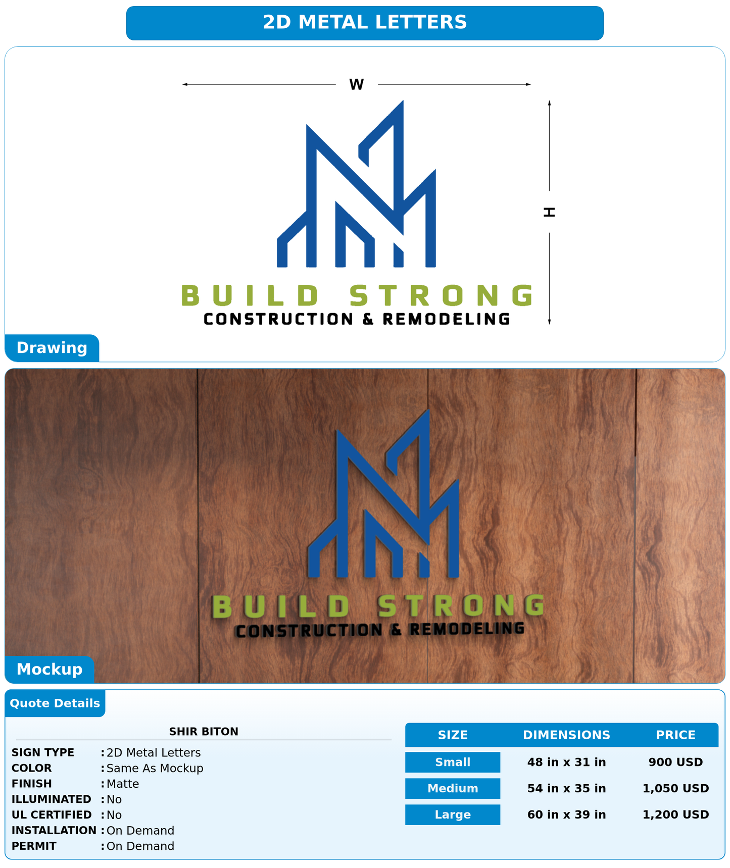 CUSTOM MOCKUP SIGN FOR Shir Biton