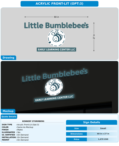 CUSTOM MOCKUP SIGN FOR kennedy stormberg