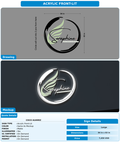 CUSTOM MOCKUP SIGN FOR Cisco Alvarez