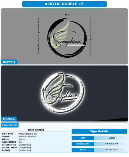 CUSTOM MOCKUP SIGN FOR Cisco Alvarez