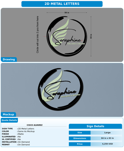 CUSTOM MOCKUP SIGN FOR Cisco Alvarez