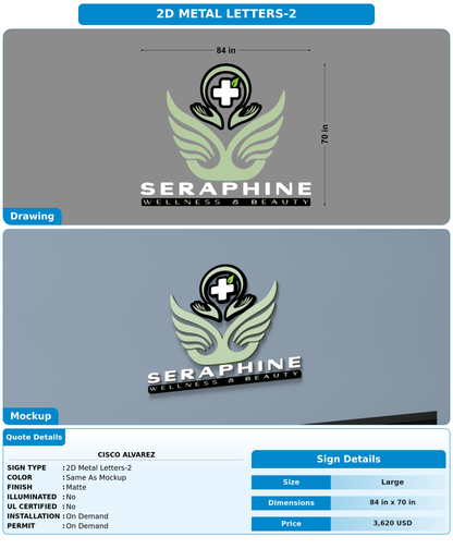 CUSTOM MOCKUP SIGN FOR Cisco Alvarez