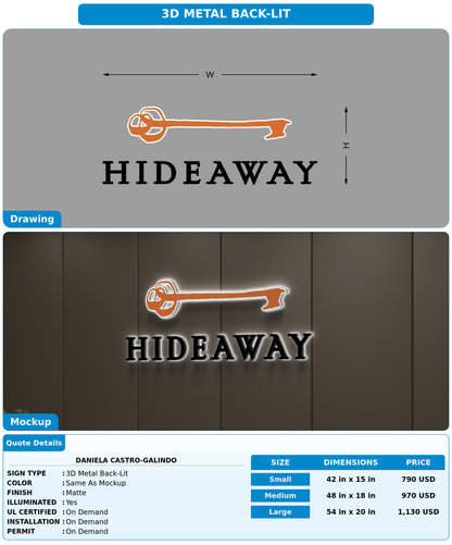CUSTOM MOCKUP SIGN FOR Daniela Castro-Galindo