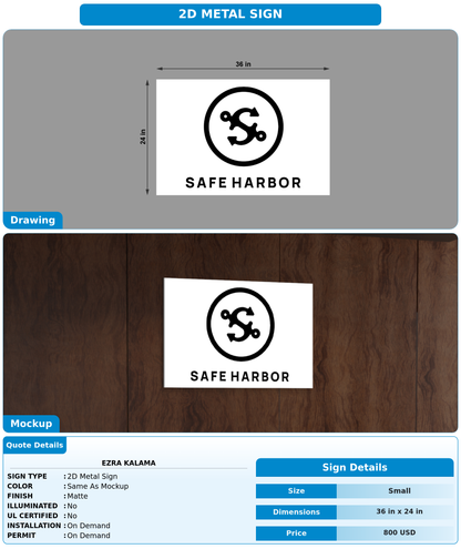 CUSTOM MOCKUP SIGN FOR Ezra Kalama