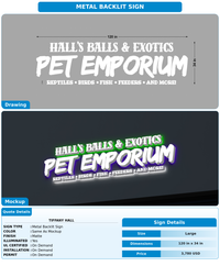 CUSTOM MOCKUP SIGN FOR Tiffany Hall
