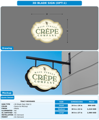 CUSTOM MOCKUP SIGN FOR Tracy Woodard