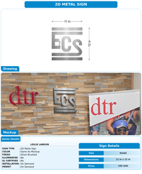 CUSTOM MOCKUP SIGN FOR Leslie Lawson