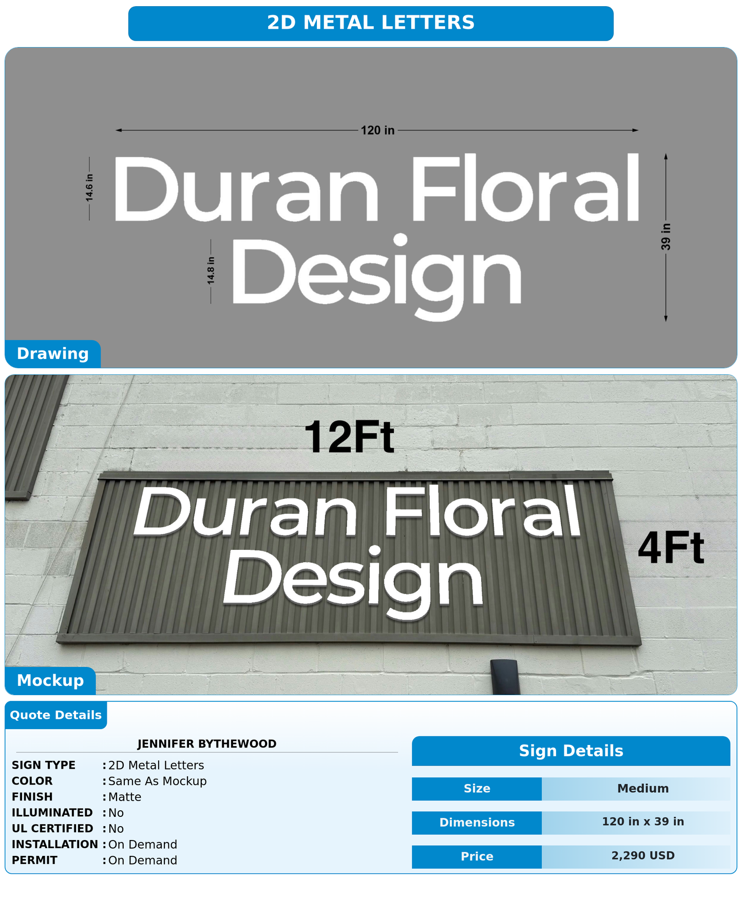 CUSTOM MOCKUP SIGN FOR Jennifer Bythewood