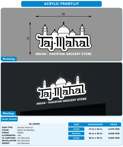 CUSTOM MOCKUP SIGN FOR Ali Azhar