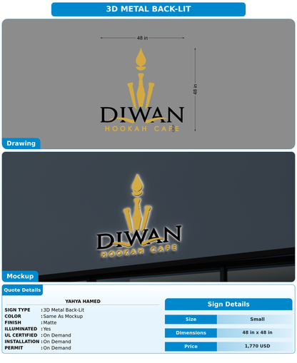 CUSTOM MOCKUP SIGN FOR yahya Hamed