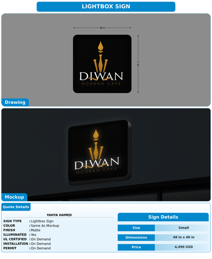 CUSTOM MOCKUP SIGN FOR yahya Hamed