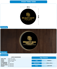 CUSTOM MOCKUP SIGN FOR Limor Biedermann