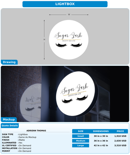 CUSTOM MOCKUP SIGN FOR Adrienn Thomas