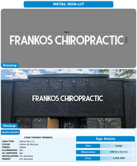 CUSTOM MOCKUP SIGN FOR Chad Thomas Frankos