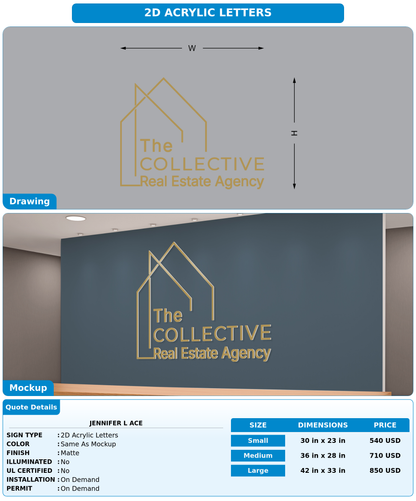 CUSTOM MOCKUP SIGN FOR Jennifer L Ace