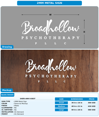 CUSTOM MOCKUP SIGN FOR Sheri-Ann N Best