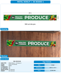 CUSTOM MOCKUP SIGN FOR Yael Reichler