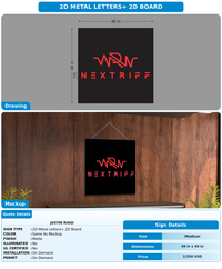 CUSTOM MOCKUP SIGN FOR Justin Riggi