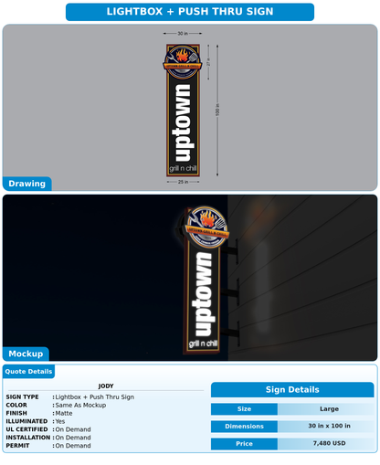CUSTOM MOCKUP SIGN FOR Jody