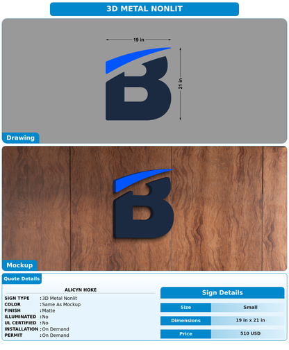 CUSTOM MOCKUP SIGN FOR Alicyn Hoke