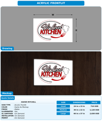 CUSTOM MOCKUP SIGN FOR Xavier Mitchell
