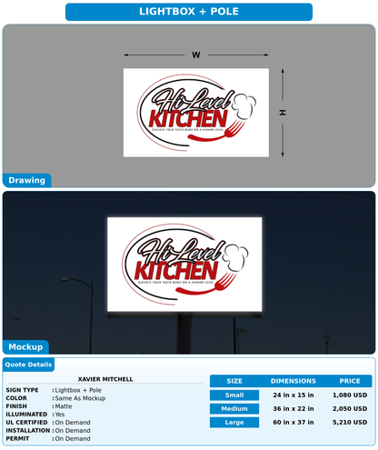 CUSTOM MOCKUP SIGN FOR Xavier Mitchell