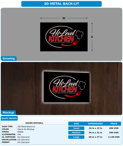 CUSTOM MOCKUP SIGN FOR Xavier Mitchell