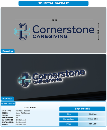 CUSTOM MOCKUP SIGN FOR Scott Young