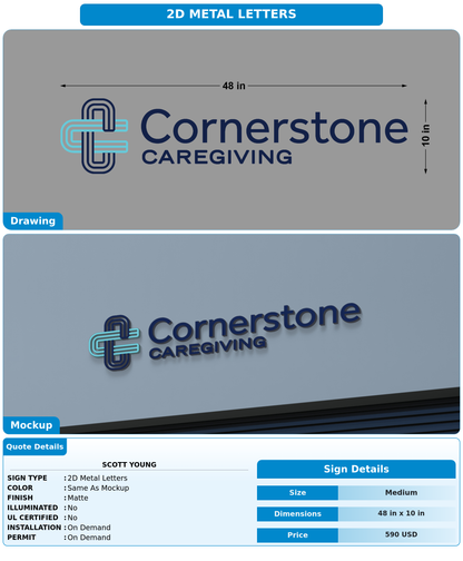 CUSTOM MOCKUP SIGN FOR Scott Young