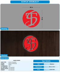 CUSTOM MOCKUP SIGN FOR Darin Pearo