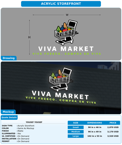 CUSTOM MOCKUP SIGN FOR Yousef Yousef