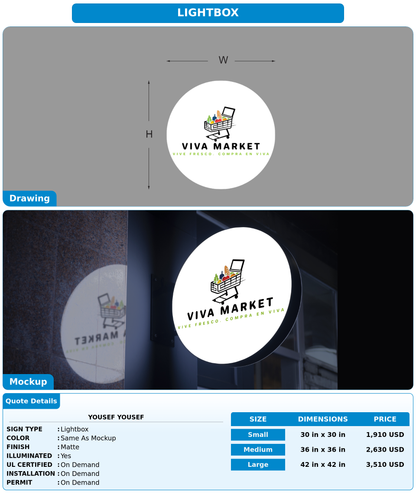 CUSTOM MOCKUP SIGN FOR Yousef Yousef