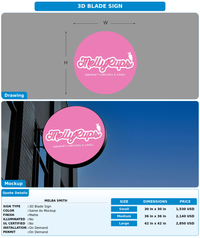 CUSTOM MOCKUP SIGN FOR Melba Smith