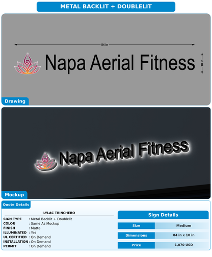 CUSTOM MOCKUP SIGN FOR Lylac Trinchero