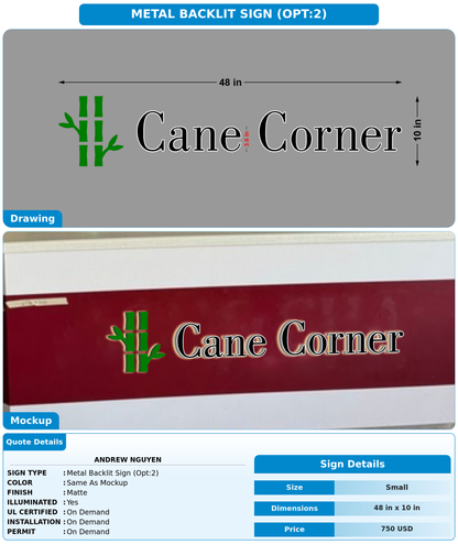 CUSTOM MOCKUP SIGN FOR Andrew Nguyen