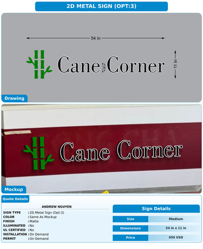 CUSTOM MOCKUP SIGN FOR Andrew Nguyen