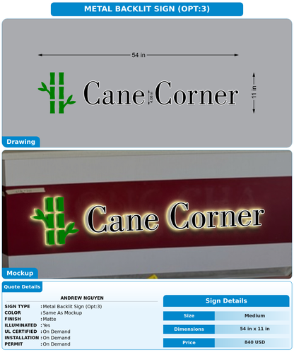 CUSTOM MOCKUP SIGN FOR Andrew Nguyen
