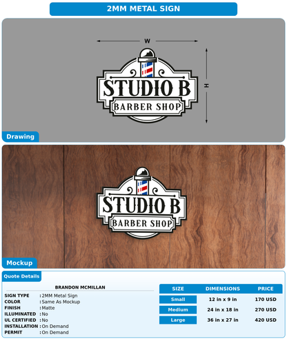 CUSTOM MOCKUP SIGN FOR Brandon mcmillan