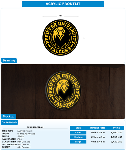 CUSTOM MOCKUP SIGN FOR Sean Macbean
