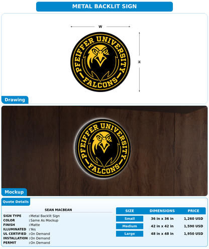 CUSTOM MOCKUP SIGN FOR Sean Macbean