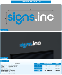 CUSTOM MOCKUP SIGN FOR Signs.inc