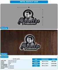 CUSTOM MOCKUP SIGN FOR Victor Leyva