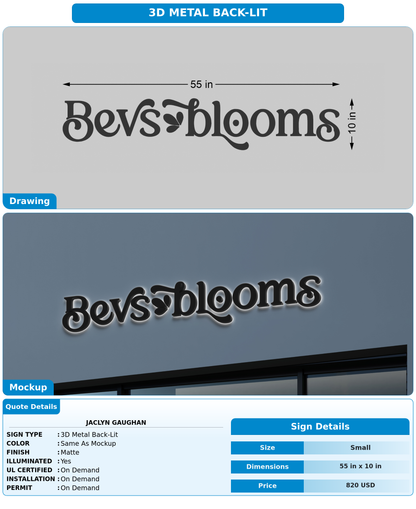 CUSTOM MOCKUP SIGN FOR Jaclyn Gaughan
