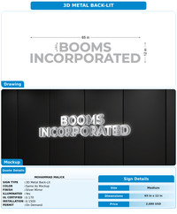 CUSTOM MOCKUP SIGN FOR Mohammad Malick